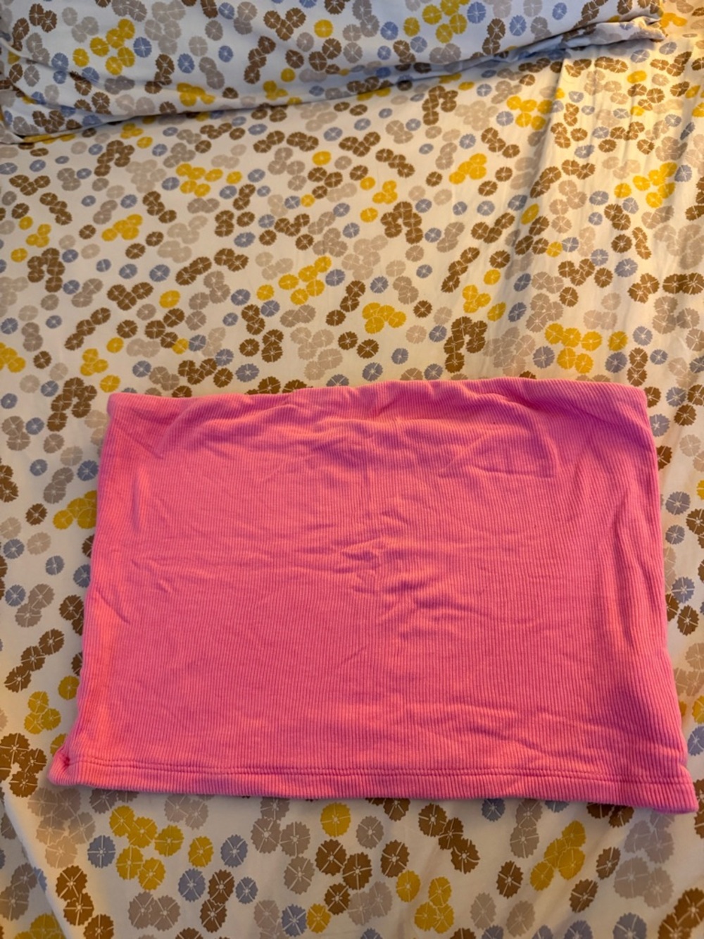 American Eagle Hot Pink Ribbed Tube Top
